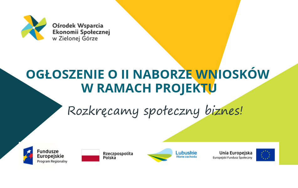 [Aktualizacja] Ogłoszenie o naborze nr 2/2019 „Wniosków o przyznanie jednorazowej dotacji oraz przyznanie wsparcia pomostowego” w ramach projektu „Rozkręcamy społeczny biznes!”