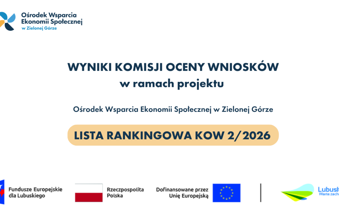 Wyniki Komisji Oceny Wniosków w ramach naboru 2/2026